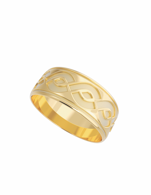 Anillo para Hombre de Oro 10k y 14k con Diseño Celta