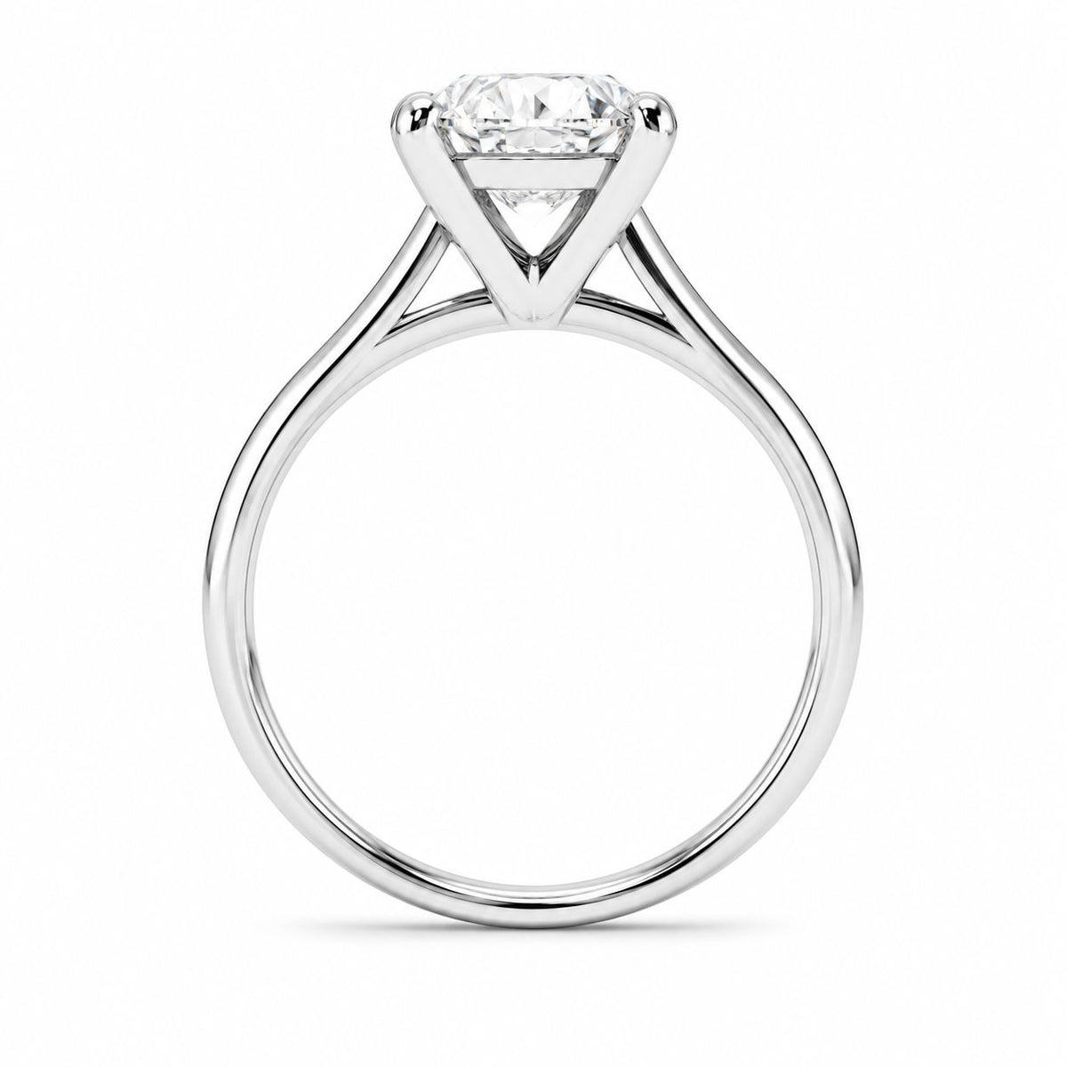 Solitario Oro 14k Corte Laboratorio Corte Cushion 0.50ct