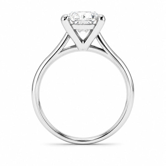 Solitario Oro 14k Diamante Natural Corte Cushion 0.50ct