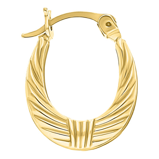 Arracadas con Diseño Diamantado en Oro 10k