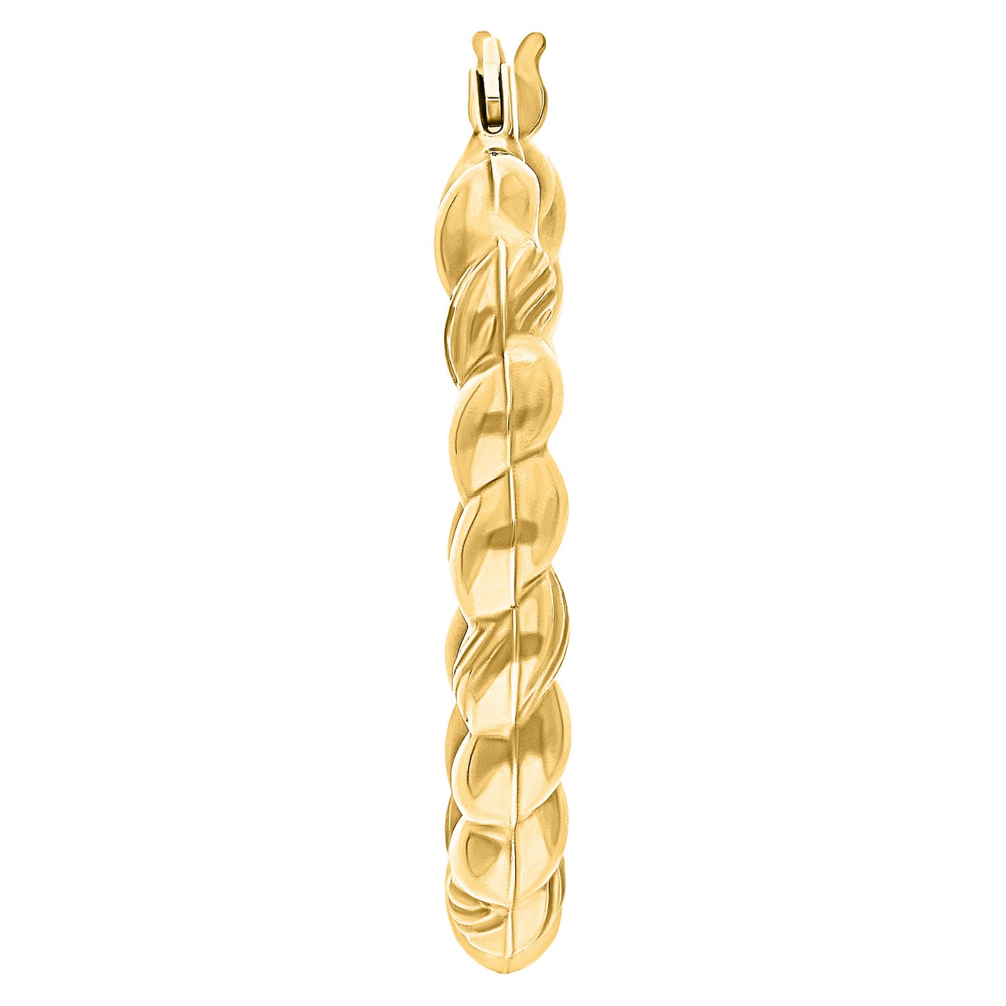 Arracadas con Diseño Entrelazado Diamantado en Oro 10k