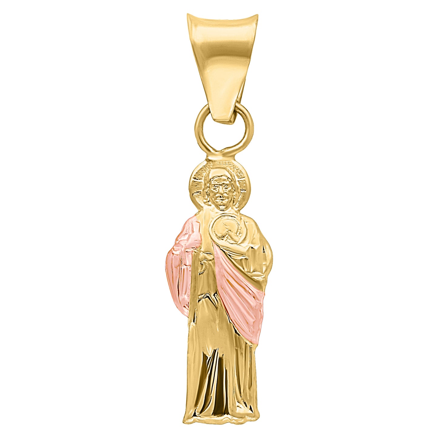 Dije de San Judas Tadeo Bicolor en Oro 10k