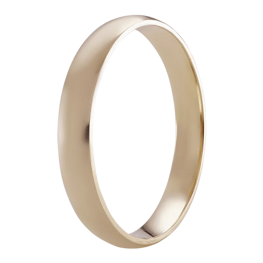 ARGOLLA ORO ROSA 14K 1/2 CAÑA.