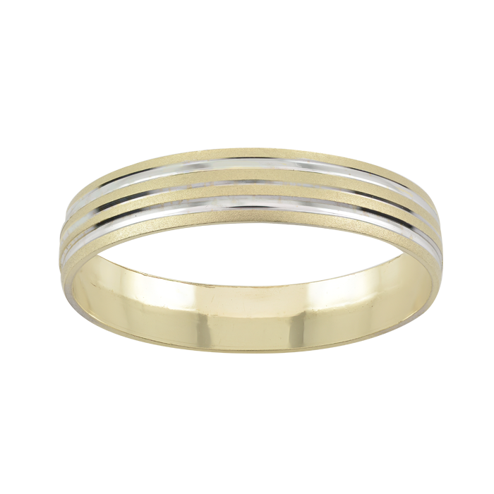ARGOLLA ORO 14K LINEAS COMBINADAS