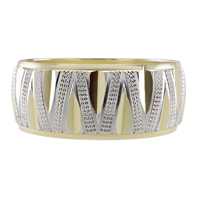 Argolla en Oro 14k con Diseño Zig-Zag 14k