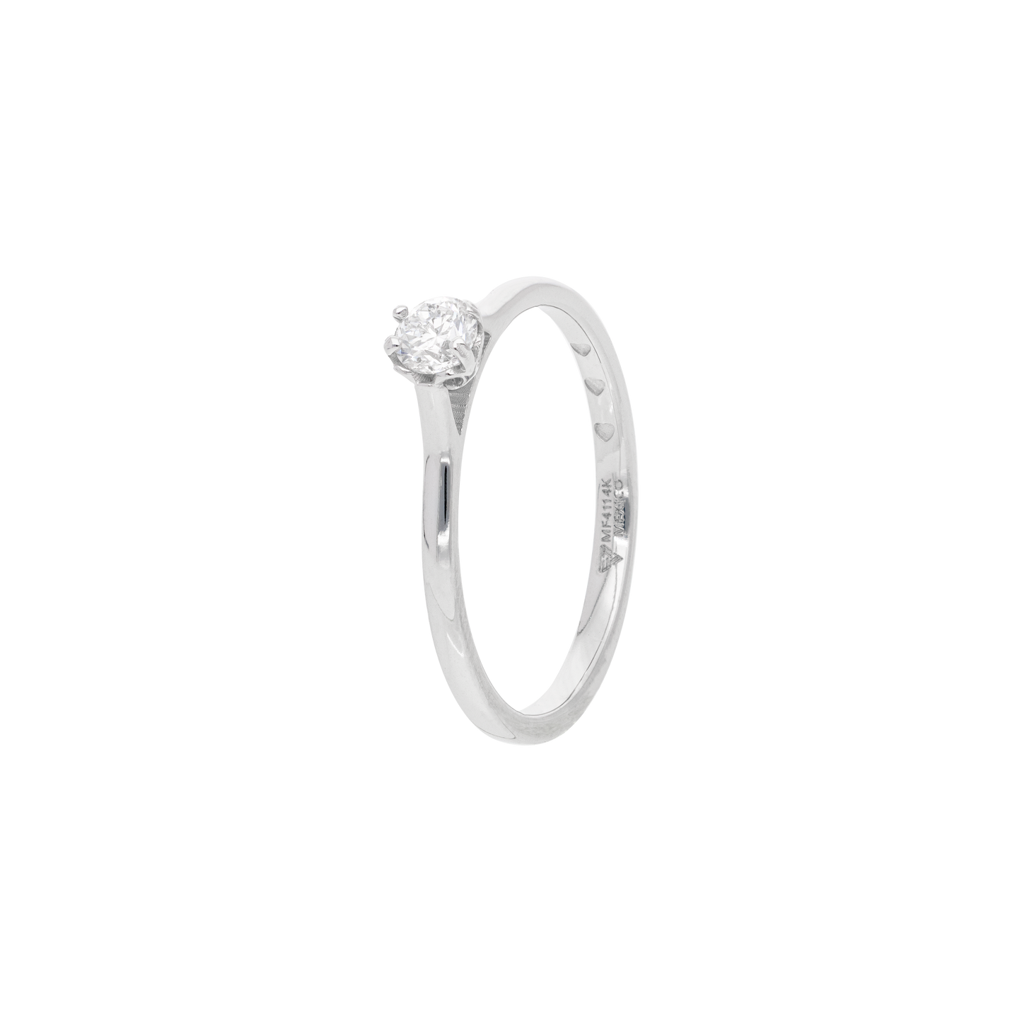SOLITARIO ORO 14K ZIRCONIA