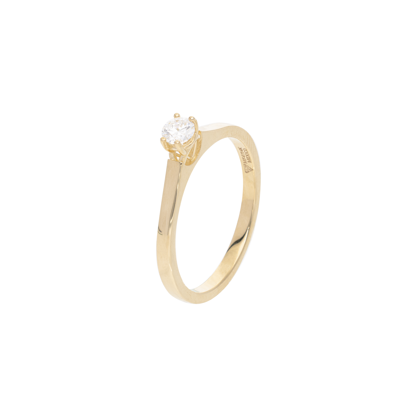 SOLITARIO 14K ZIRCONIA 4U