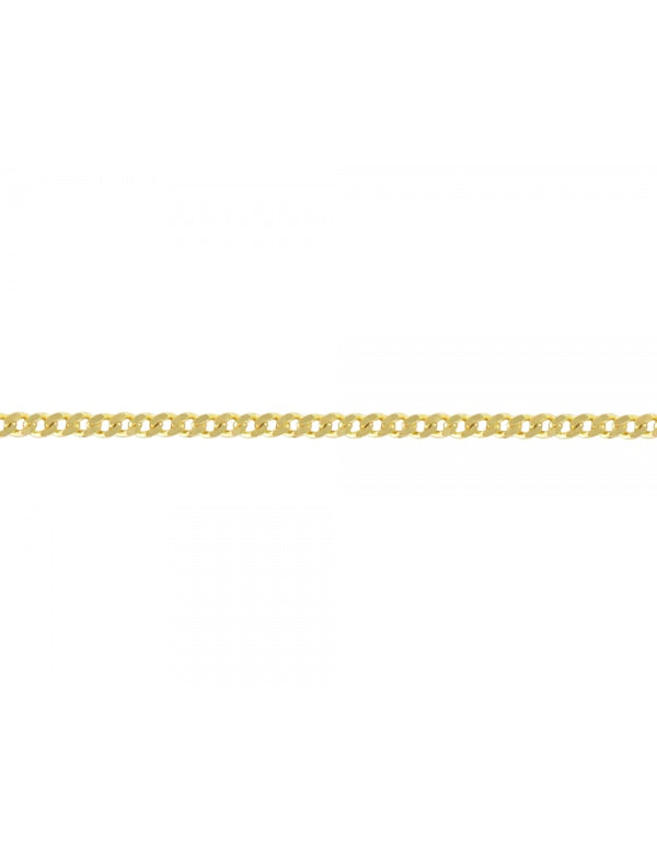 Cadena Delgada Estilo Barbada En Oro de 10k y 14k