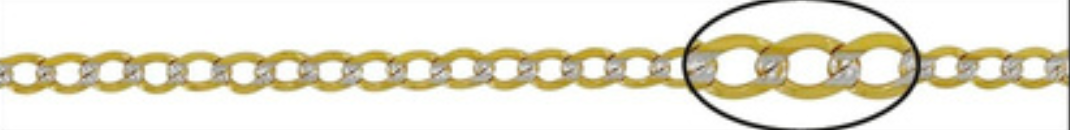 CADENA ORO COMBINADA