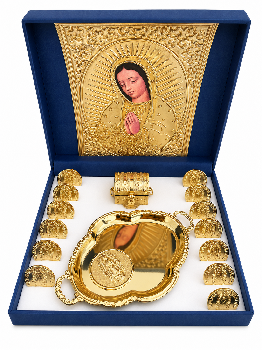 Arras Matrimoniales en Chapa de Oro con Estuche Premium