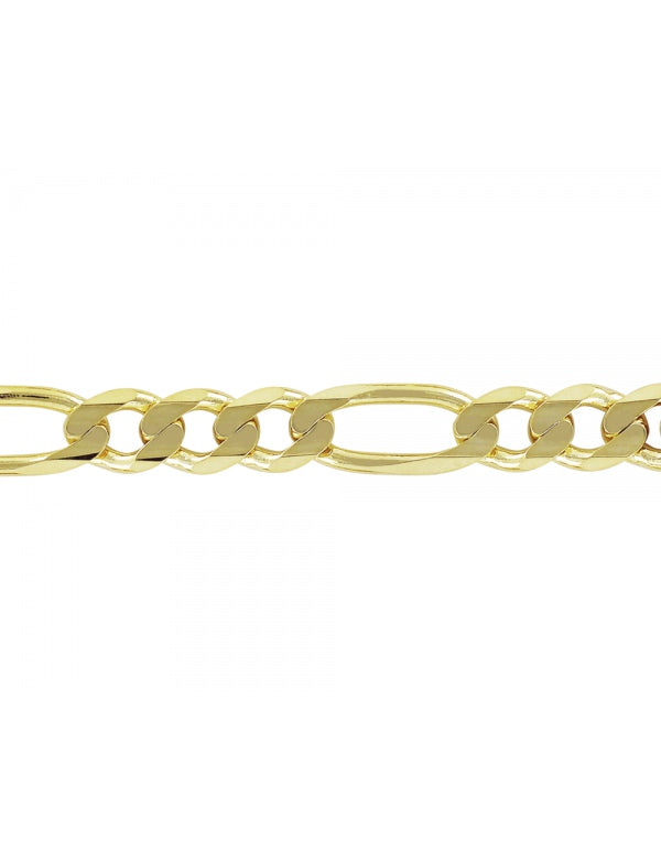 Cadena Estilo Fígaro 3x1 en oro de 10k y 14k