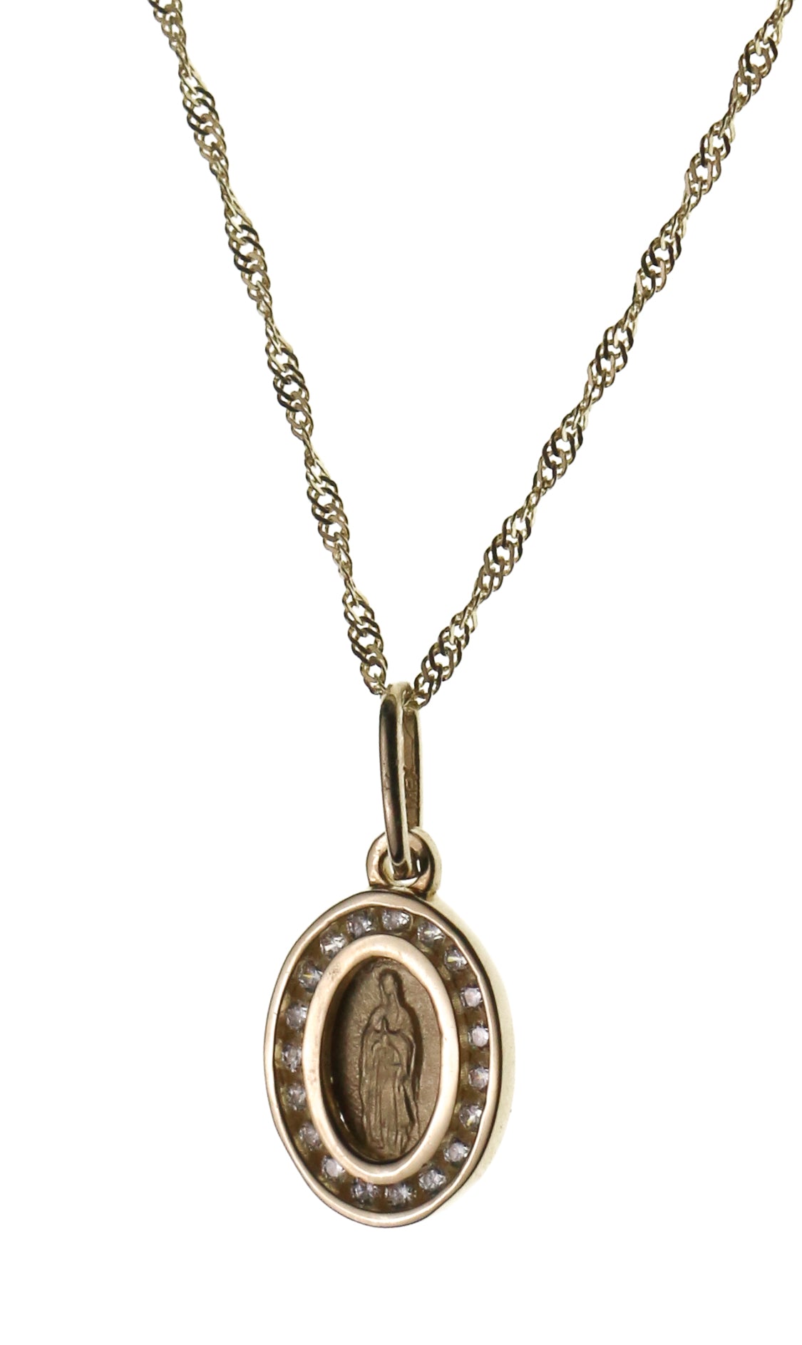 MEDALLA ORO 14K VIRGEN GUADALUPE