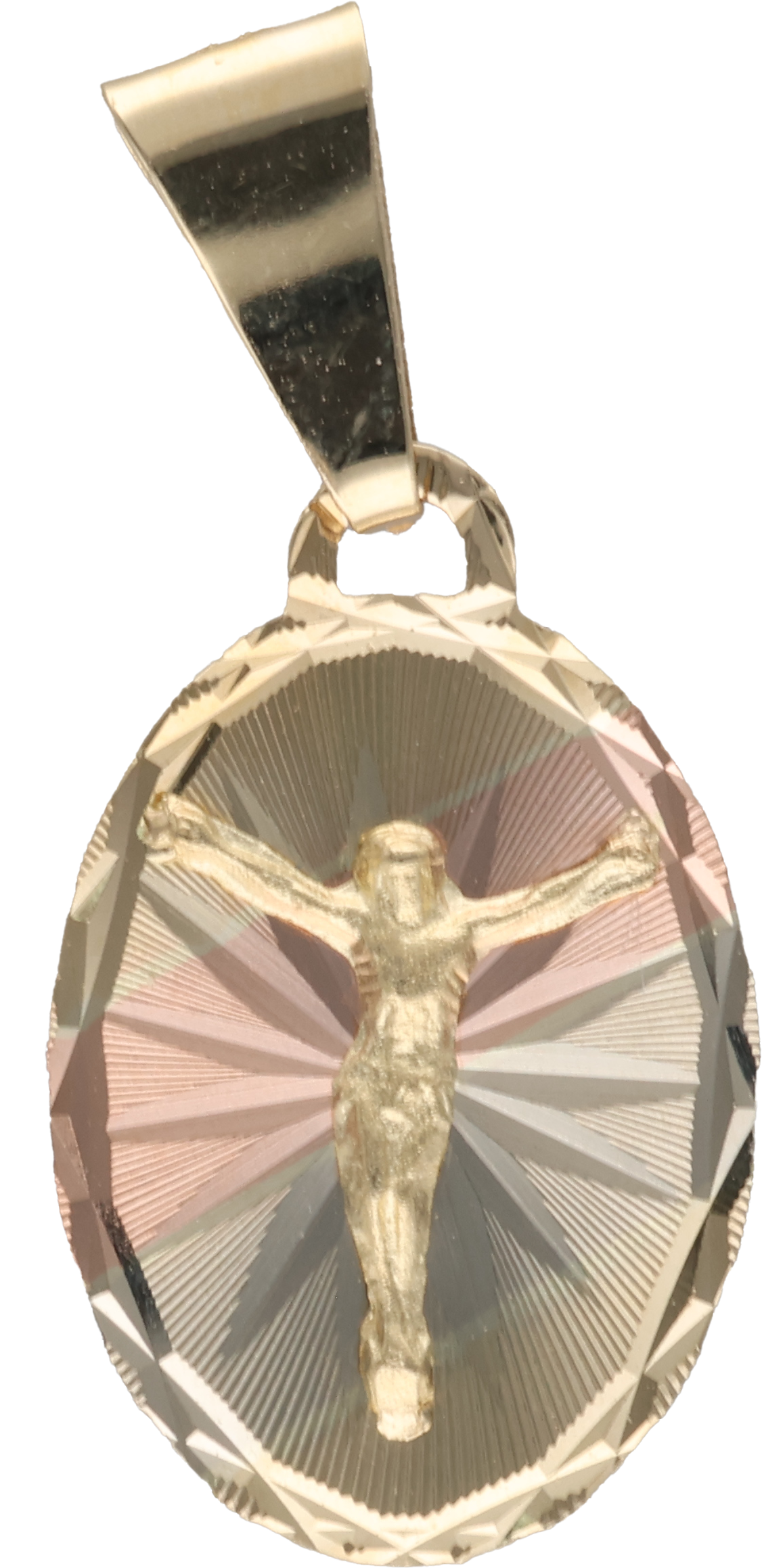 MEDALLA CRISTO ORO 10-14K FLORENTINO