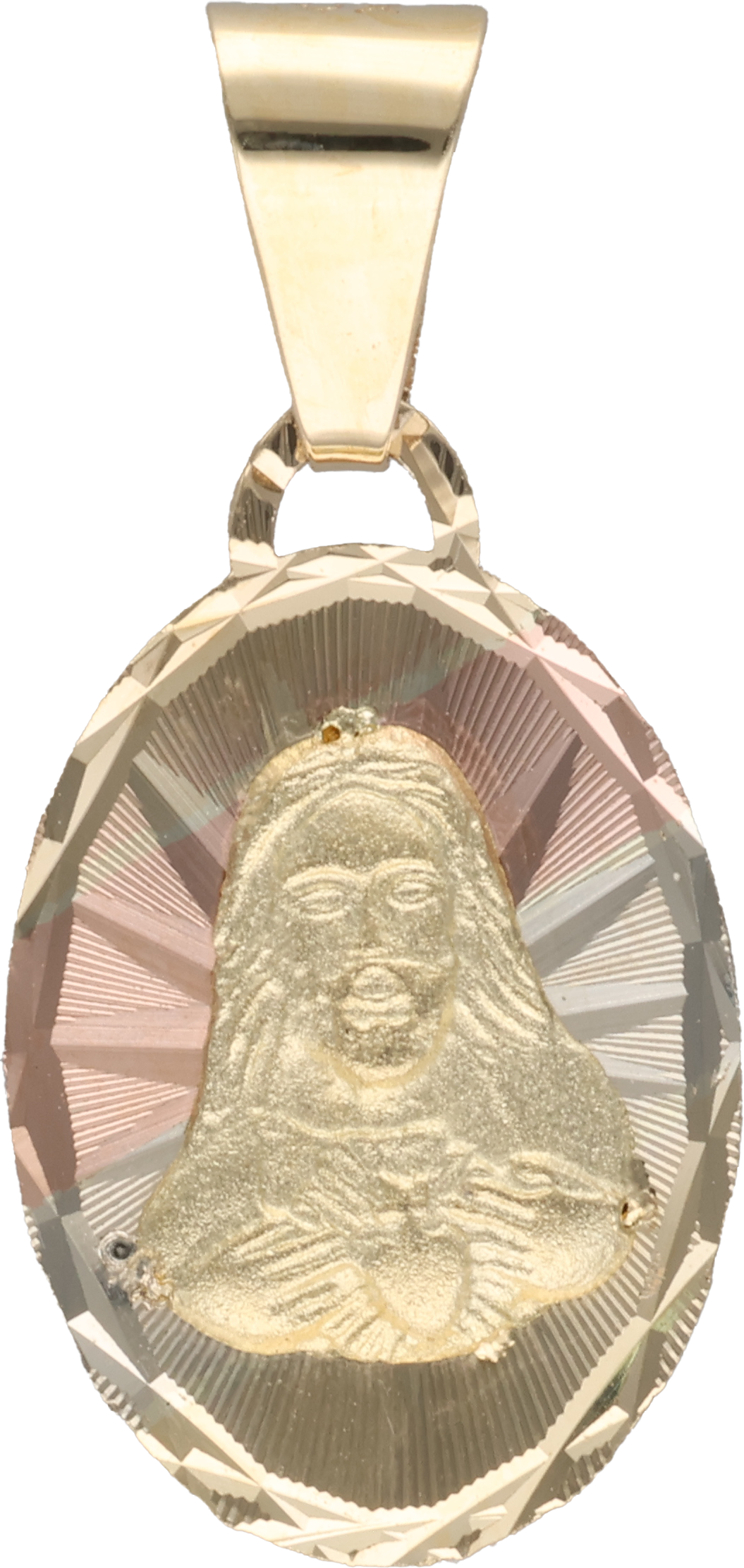 MEDALLA SAGRADO CORAZON ORO 10-14K FLORENTINO