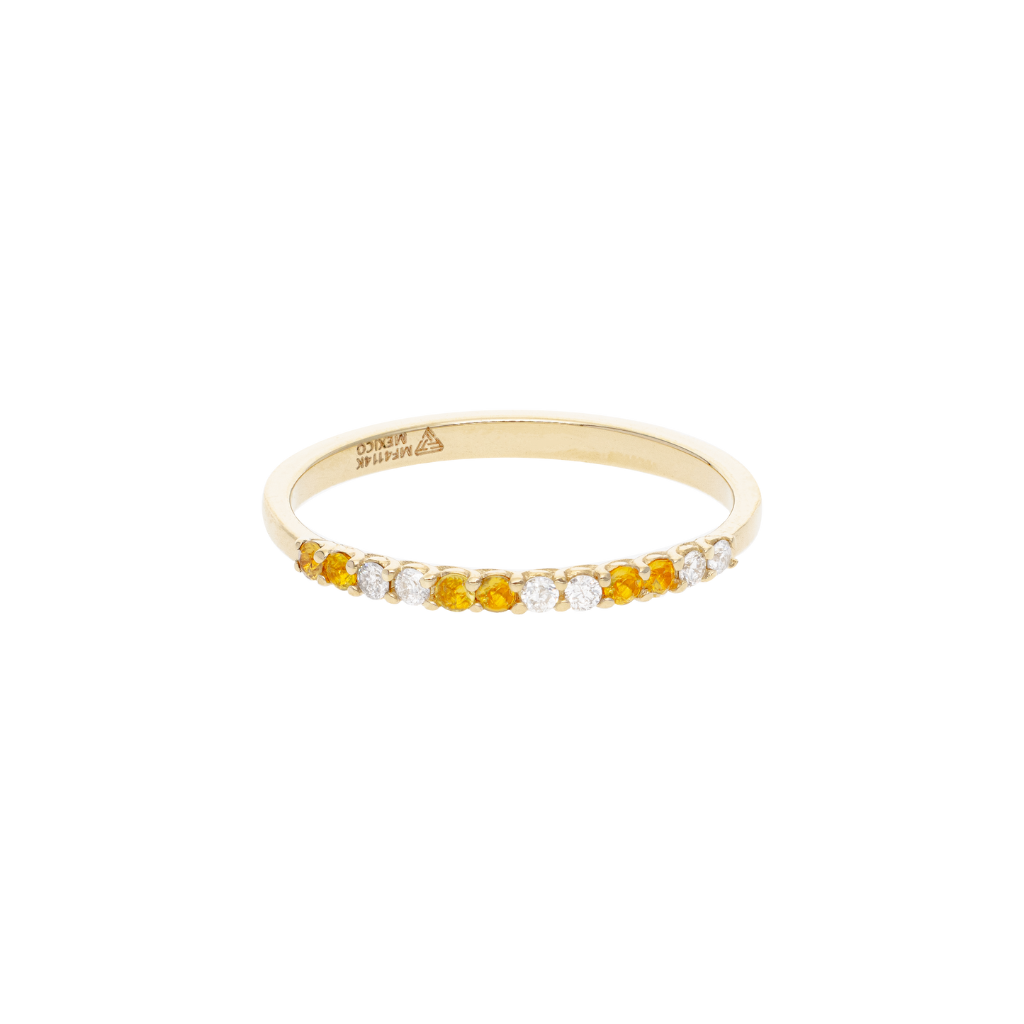 CHURUMBELA 14K CITRINA/ZIRCONIA