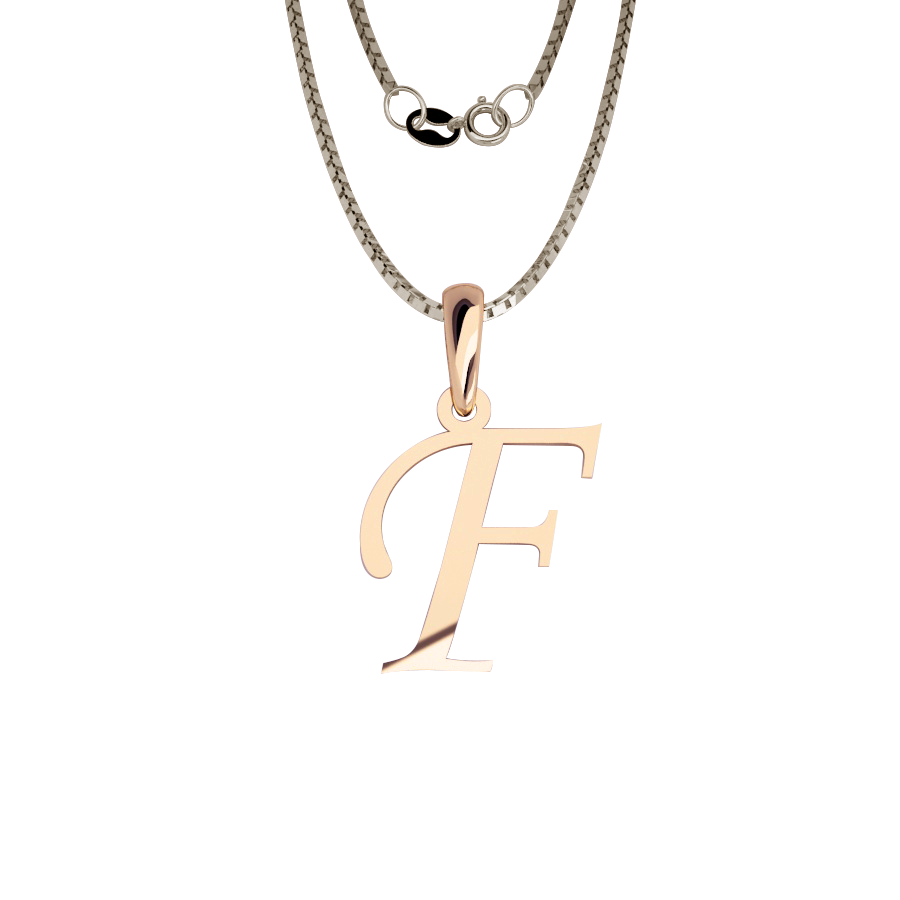 INICIAL ORO 14K LETRA "F"