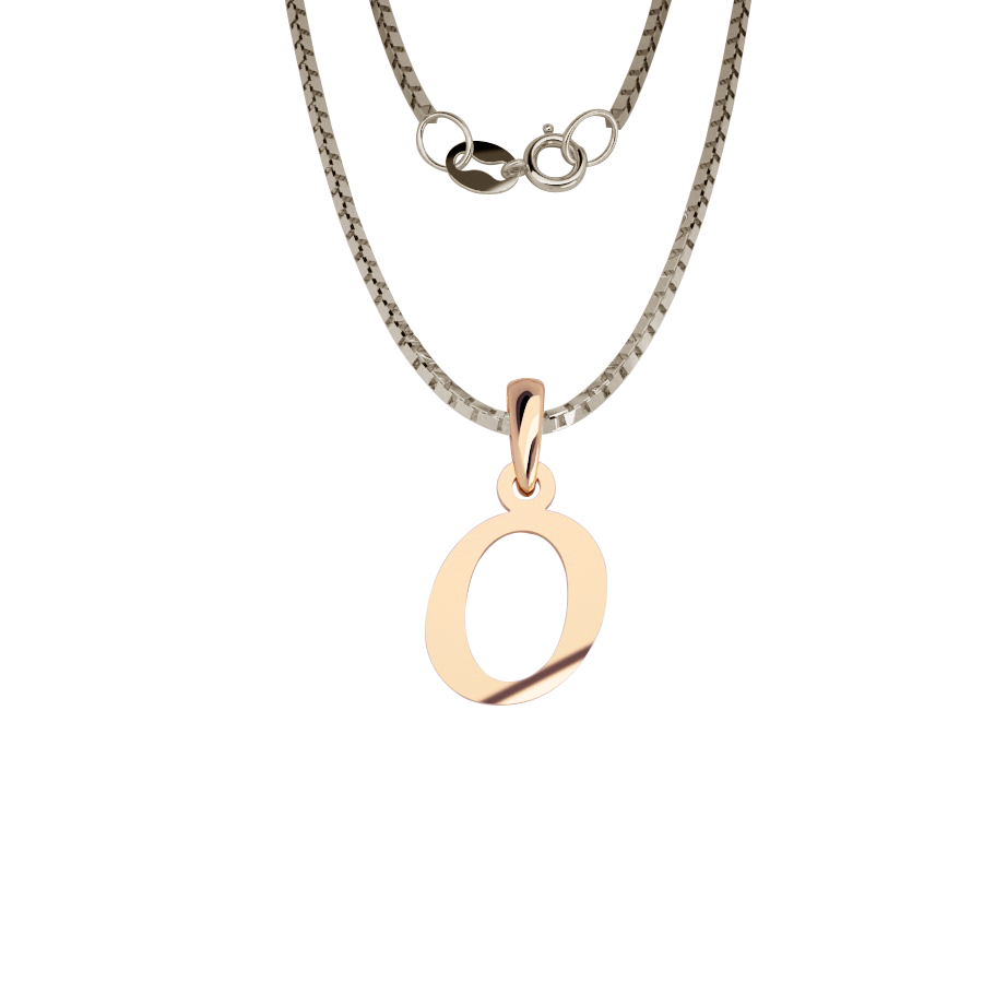 INICIAL ORO 14K LETRA "O"