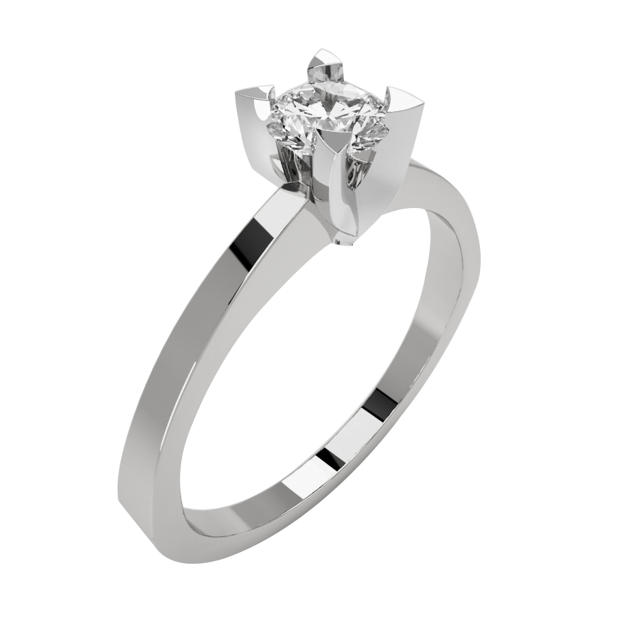 SOLITARIO ORO 14K ZIRCONIA