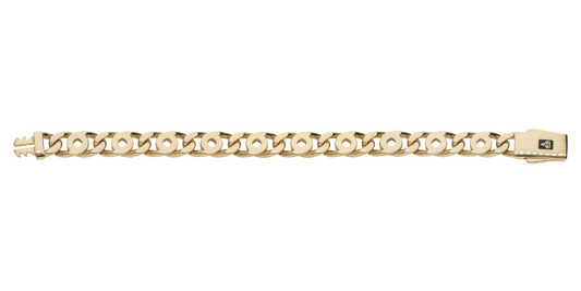 Pulsera en Oro 10k y 14k con Diseño Calado y liso