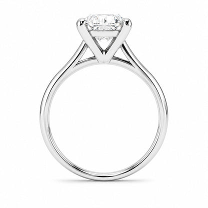Solitario Oro 14k Diamante Natural Corte Ovalado 1ct