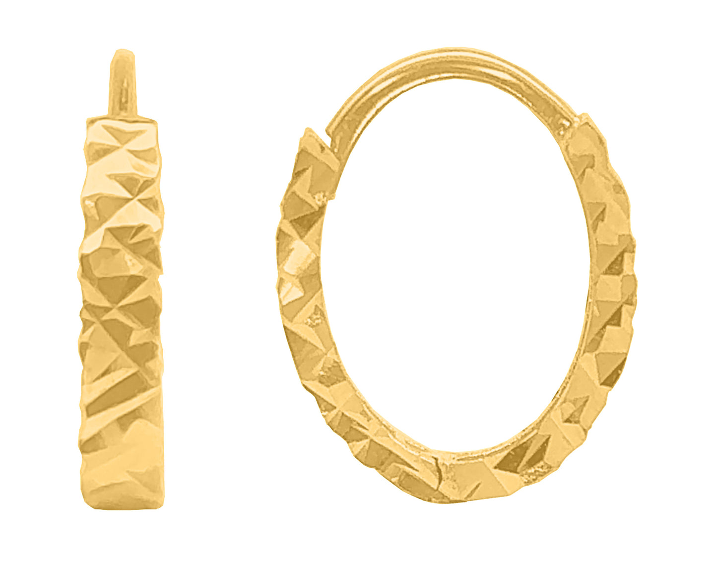 Arracadas Diamantadas en Oro 10k
