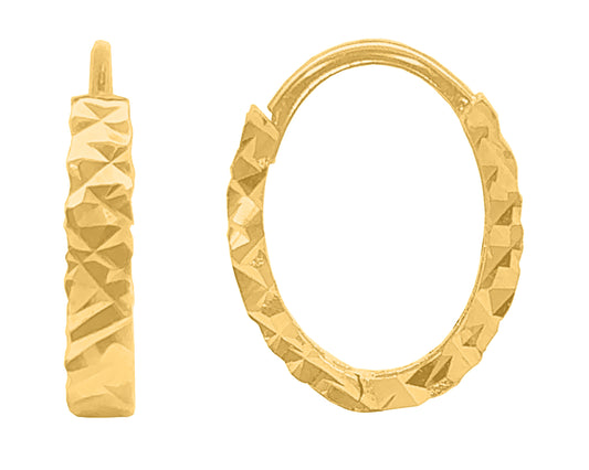 Arracadas Diamantadas en Oro 10k