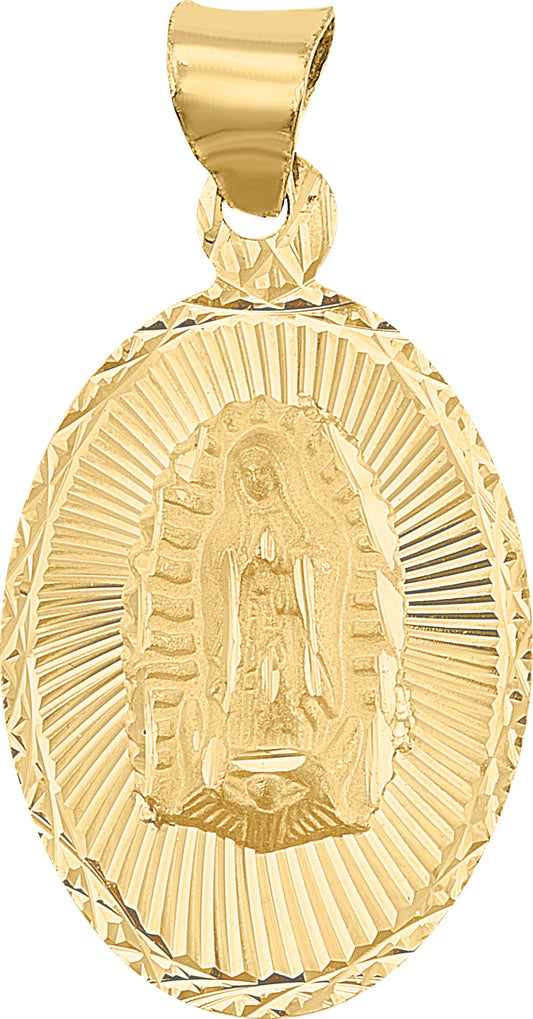 Guadalupe Virgin Medal with 10k Gold