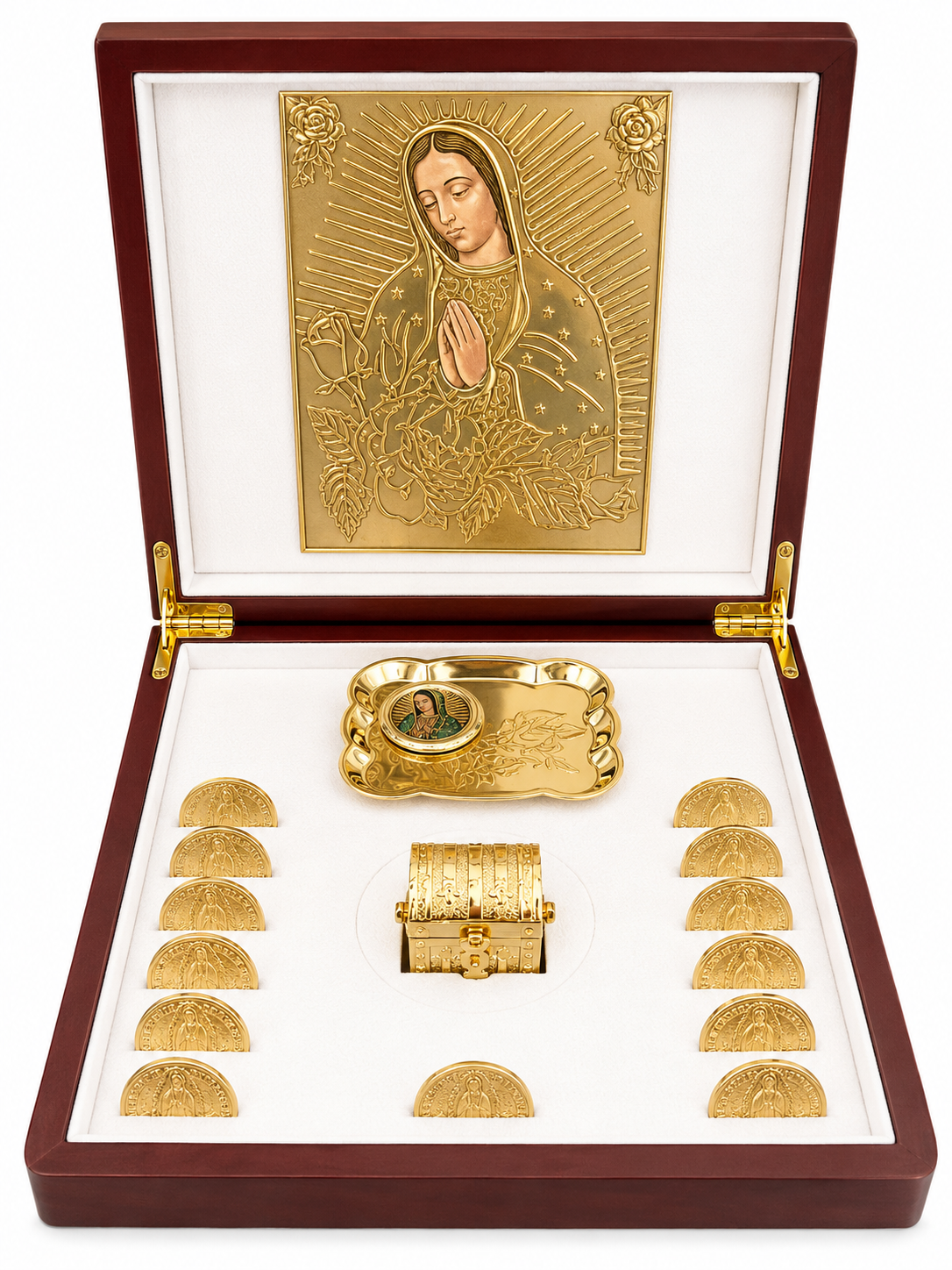 Arras Matrimoniales en Chapa de Oro con Estuche de Lujo