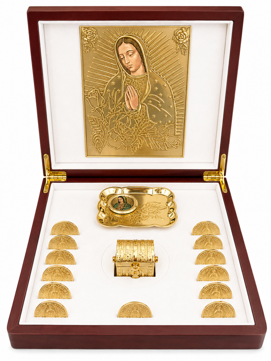 Arras Matrimoniales en Chapa de Oro con Estuche de Lujo