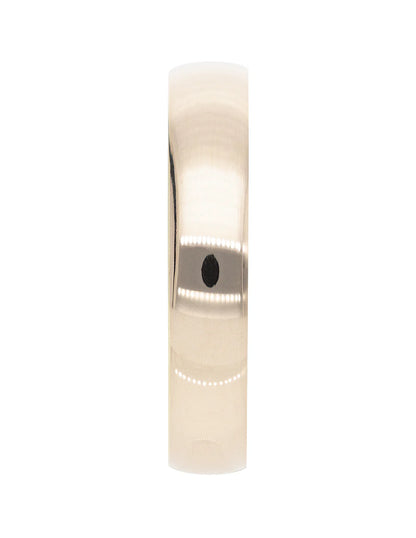Argolla Lisa Oro Rosa de 4mm Media Caña 10k y 14k