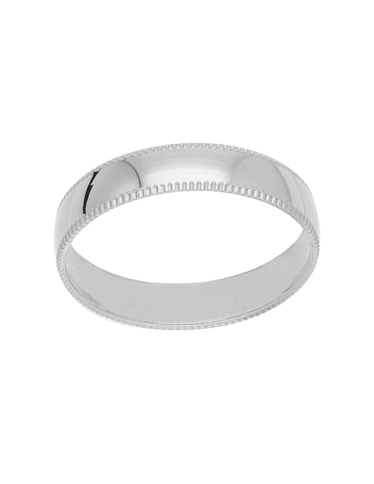 ARGOLLA 1OK Y 14K CON DETALLE MILGRAIN