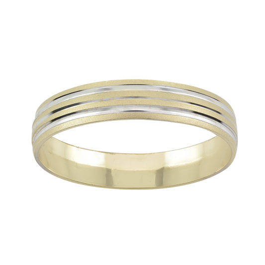 ARGOLLA ORO 14K LINEAS COMBINADAS