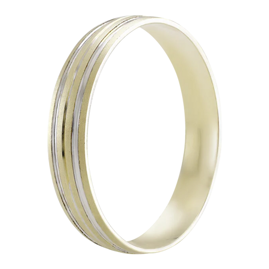 ARGOLLA ORO 14K LINEAS COMBINADAS