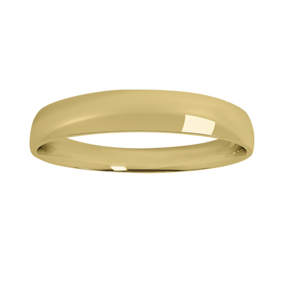 Argolla Media Caña en Oro 14k de 4mm