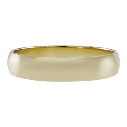 Argolla Media Caña en Oro 14k de 4mm
