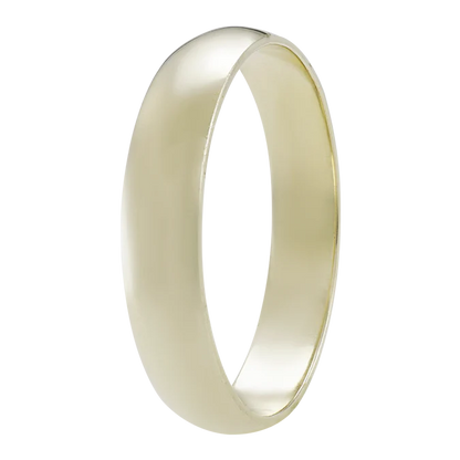 Argolla Media Caña en Oro 14k de 4mm
