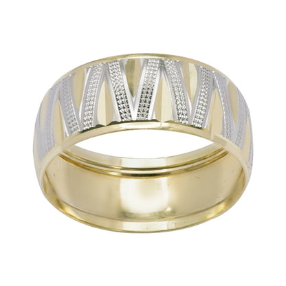 Argolla en Oro 14k con Diseño Zig-Zag 14k