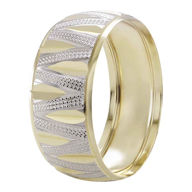 Argolla en Oro 14k con Diseño Zig-Zag 14k