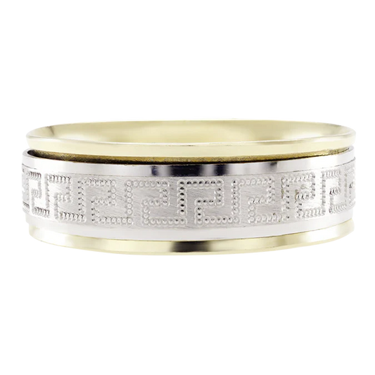 ARGOLLA ORO 14K COMBINADA GRECAS