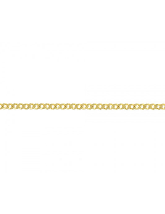 Cadena Delgada Estilo Barbada En Oro de 10k y 14k