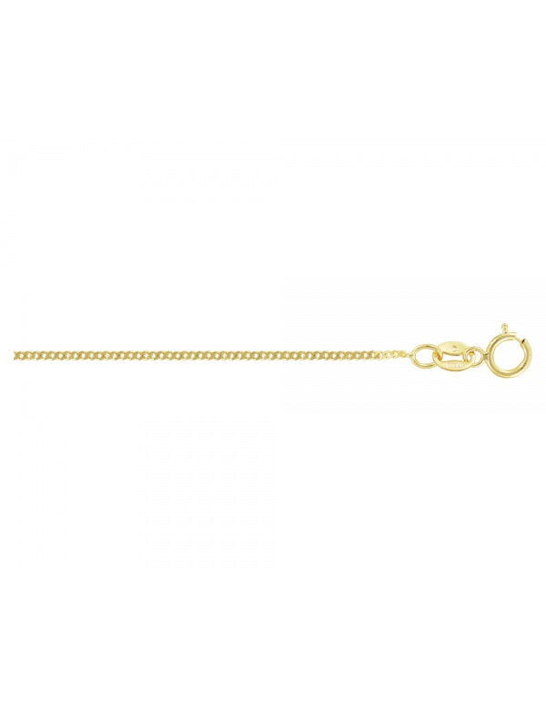 Cadena Delgada Estilo Barbada En Oro de 10k y 14k