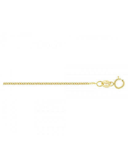 Cadena Delgada Estilo Barbada En Oro de 10k y 14k