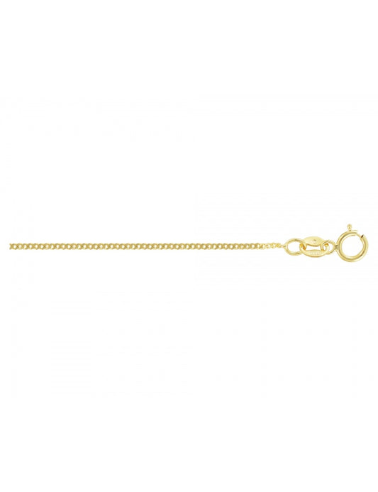 Cadena Delgada Estilo Barbada En Oro de 10k y 14k