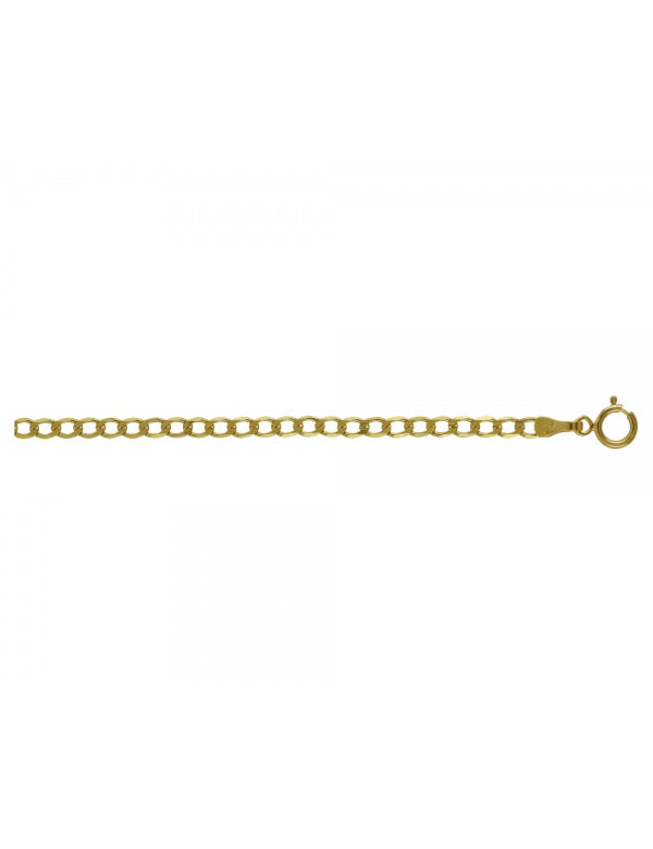Cadena Estilo Cubana Americana en Oro de 10k y 14k