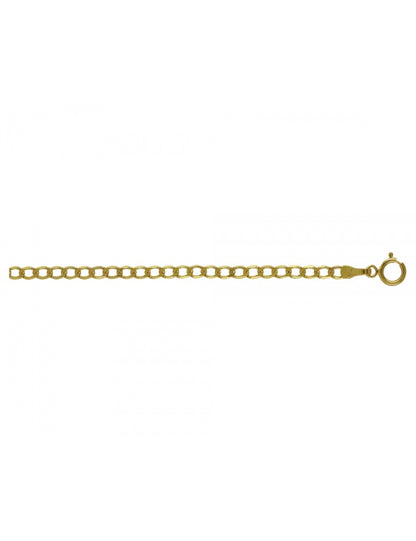 Cadena Estilo Cubana Americana en Oro de 10k y 14k