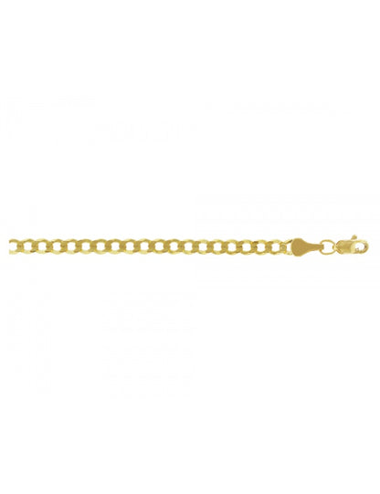 Cadena Estilo Cubana En Oro de 10k y 14k