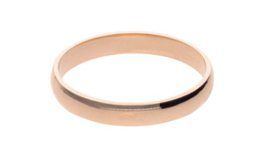 ARGOLLA ORO ROSA 14K 1/2 CAÑA.