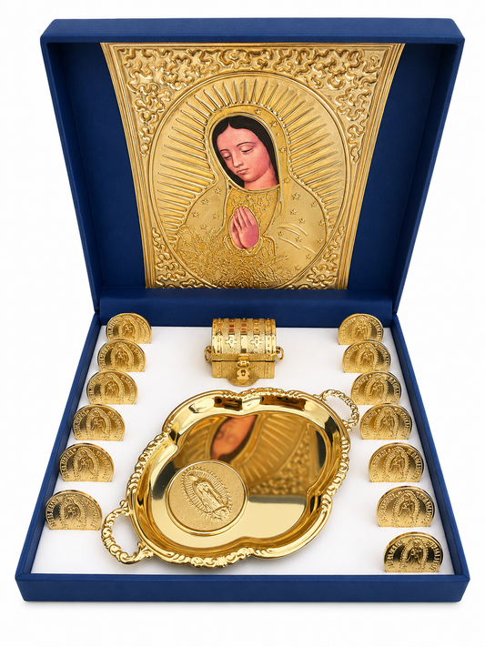 Arras Matrimoniales en Chapa de Oro con Estuche Premium