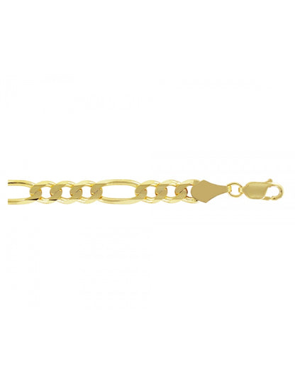 Cadena Estilo Fígaro 3x1 en oro de 10k y 14k