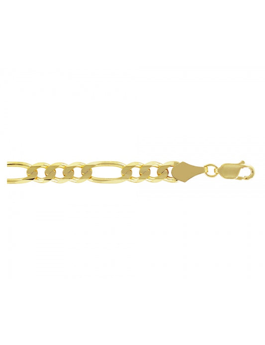 Cadena Estilo Fígaro 3x1 en oro de 10k y 14k